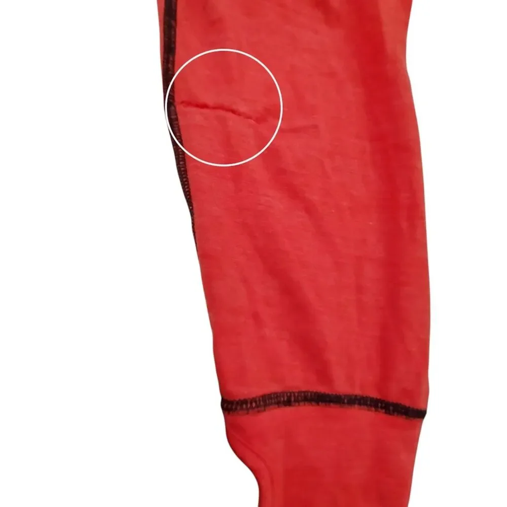 AIRBLASTER Merino Wool Base Layer Ninja Suit Mens Small Red One Piece Hooded